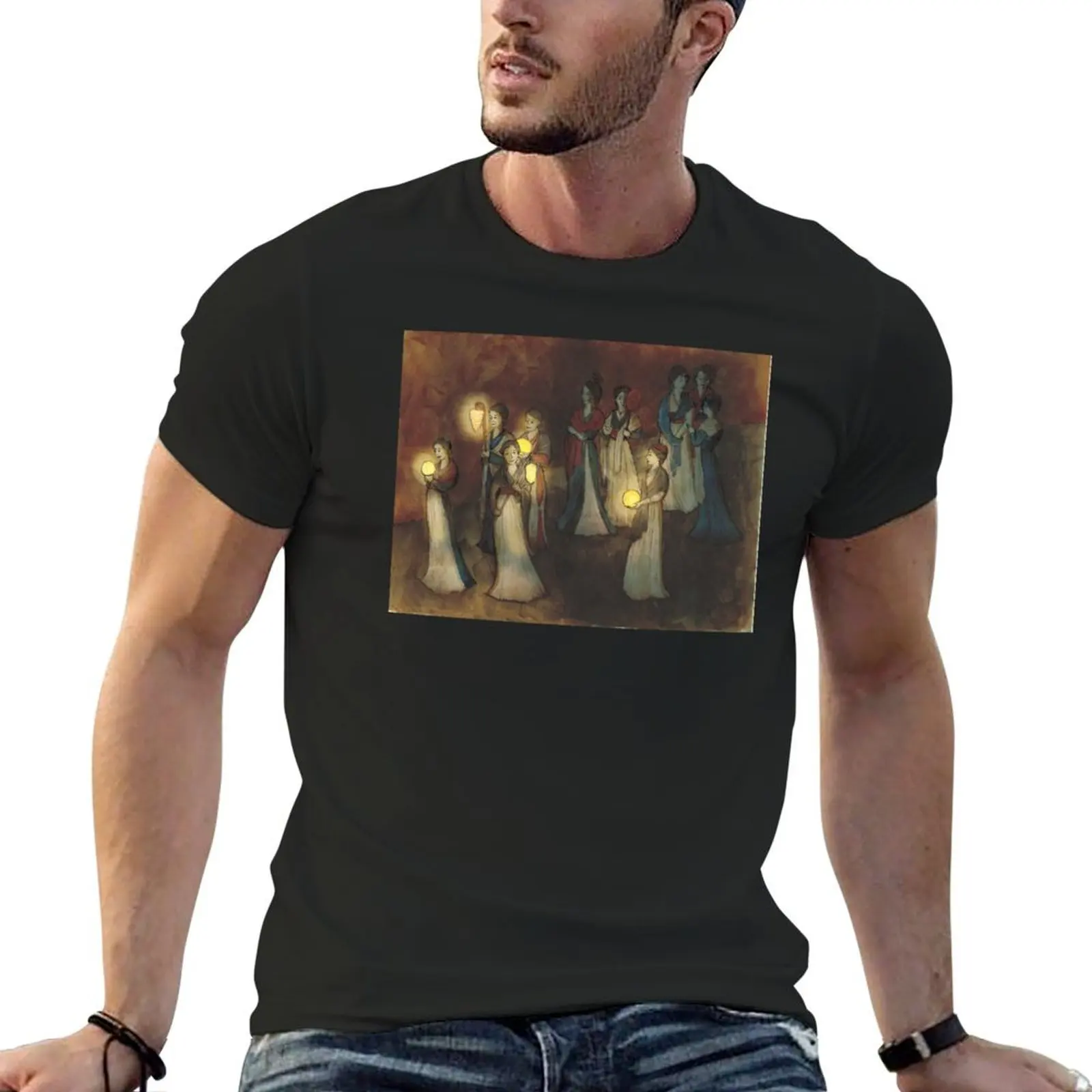 

Waiting for the Bridegroom T-Shirt graphics vintage anime shirt man clothes vintage mens graphic t-shirts funny