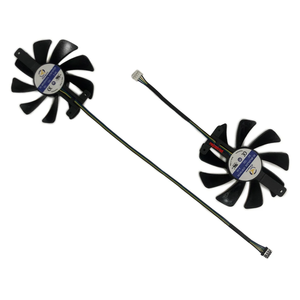 2 Pz/Set Gpu Cooler,85Mm Cf9015H12S,Ventilatore Per Schede Grafiche,Per Zotac Geforce Rtx 2080 Ti 11Gb Twin Fan,Per Zotac Geforce Rtx 2080 8Gb Twin Fa