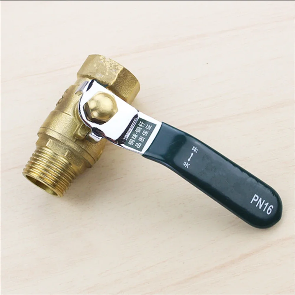 All Copper 4 Points Inside And Outside Wire Ball Valve Dn15 Large Diameter Flow Copper Ball Core Valve 1/2