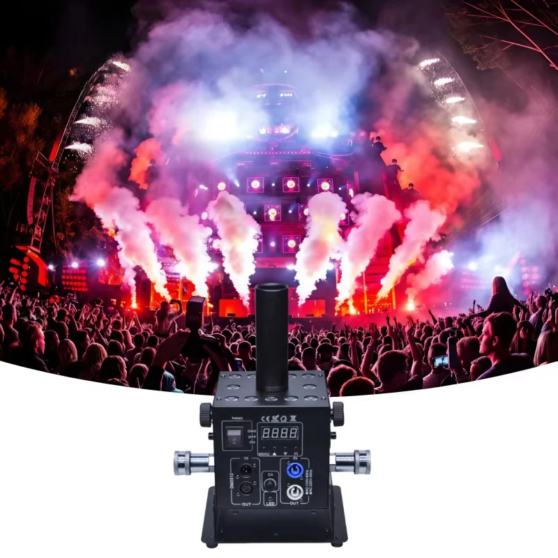 DJ Effect Equipment Smoke Fog Cryo Cannon DMX LED 12x3W Column Co2 Jet ...