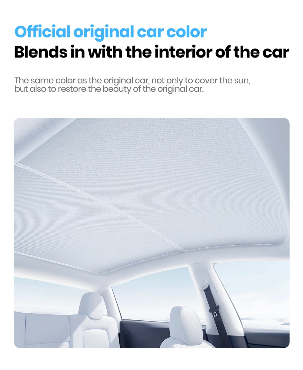 Sunroof honeycomb Sunshades For Tesla Model 3 Highland Model Y Juniper 2021-2025