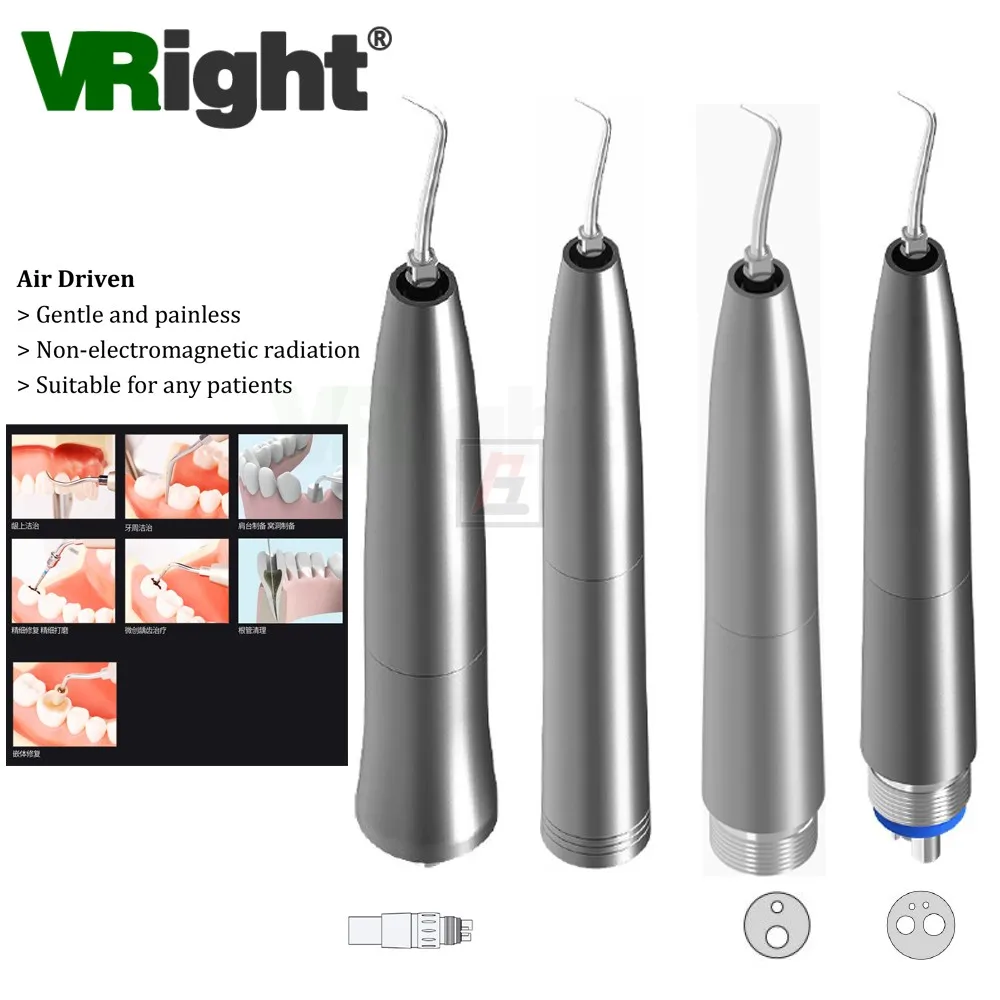 

Sonic Dental Ultrasonic Air Scaler Handpiece with 3 Tips Tooth Cleaner Tool ultrasound Air Scaling 2/4 Holes Dentistry Equipment