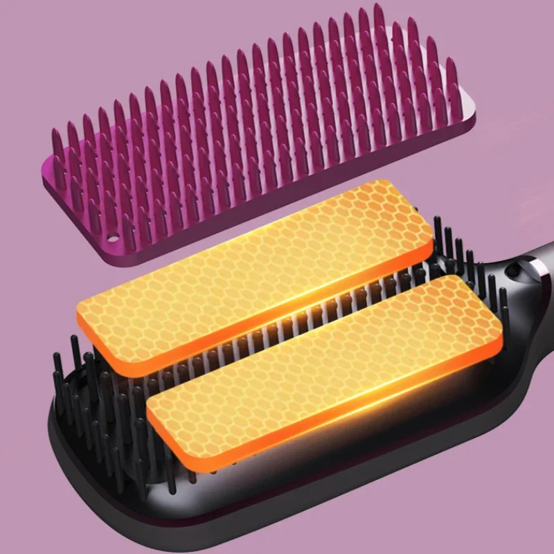 Special straight hair splint for portable straight hair comb digital display negative ion straightener