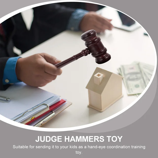 Bring the courtroom drama to life with the WINOMO Gavel Hammer, a durable wooden gavel that is perfect for lawyers, judges, auctions, and cosplay.