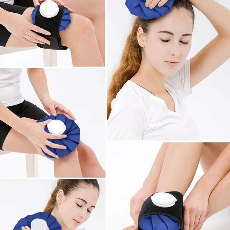 Ice Bag Strap Sprain Recovery Ice Bag Strap Adjustable Breathable Elastic For Neck Ankle Thighs To Hold Icepack On