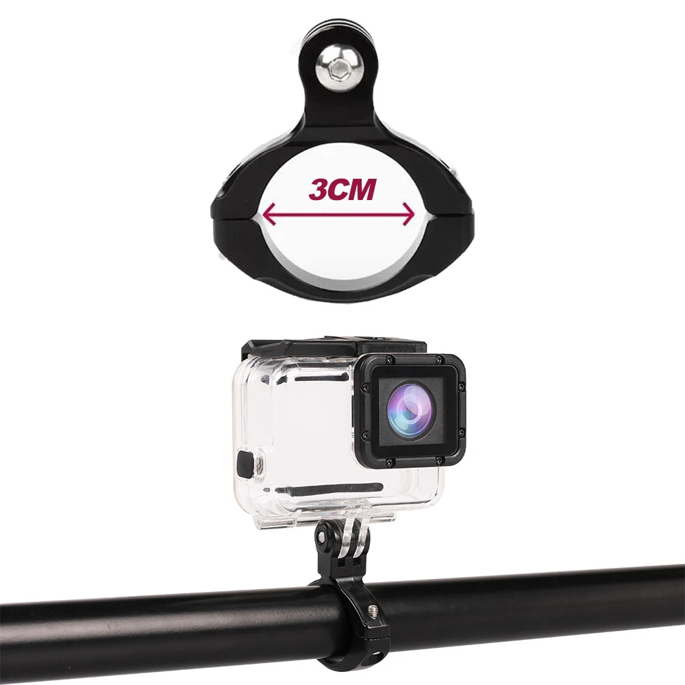 GoPro 자전거 핸들 바 마운트 GoPro Hero 용 알루미늄 클램프 13 12 11 10 9 DJI Action 3 Insta360 X4 X3 액션 카메라 액세서리
