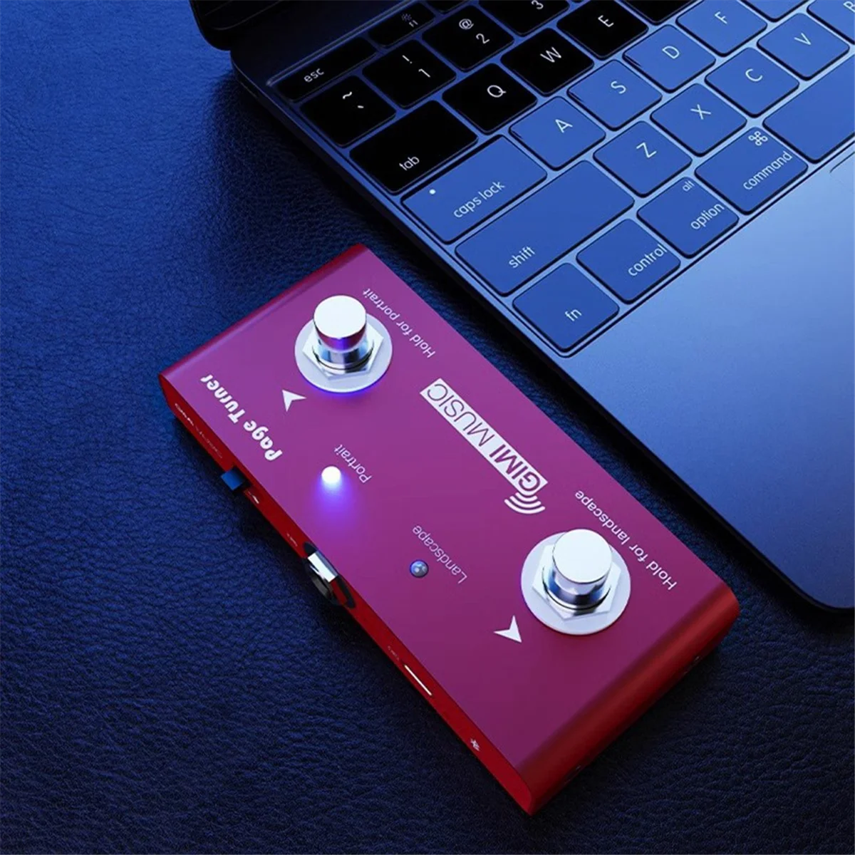 JAS-GIMI Wireless Page Turner External Bluetooth Page Turner Pedal Supports Looper Connection Compatible with Smartphone