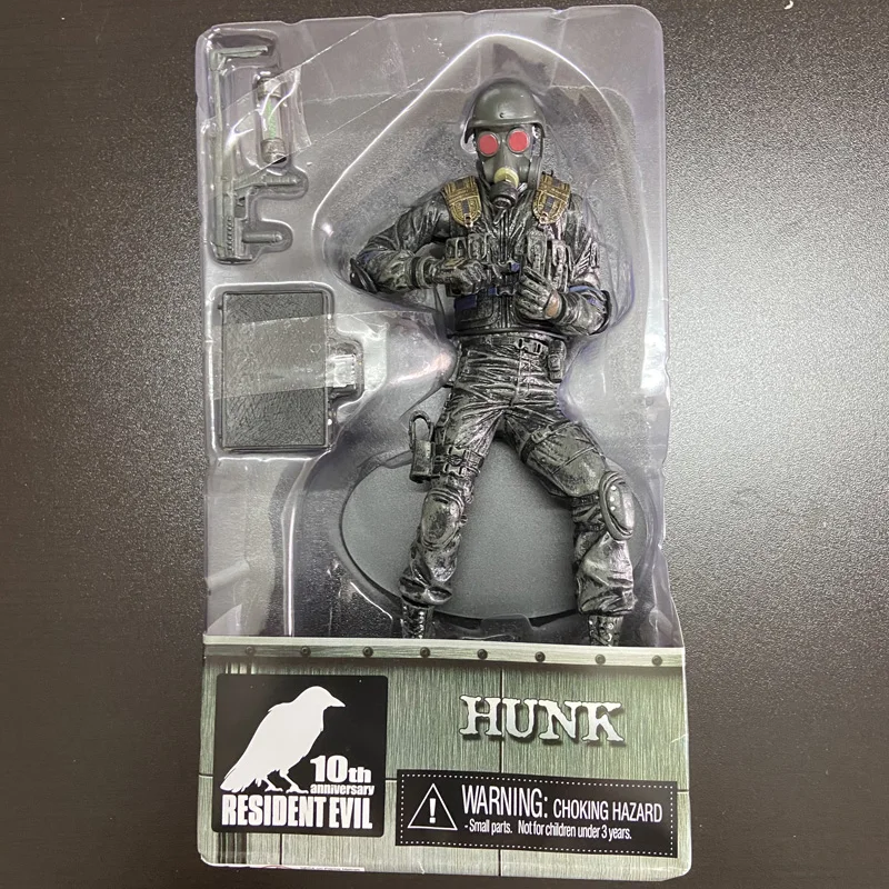 NECA Resident Evil Figures Hunk Zombie Action Figure Gas Mask