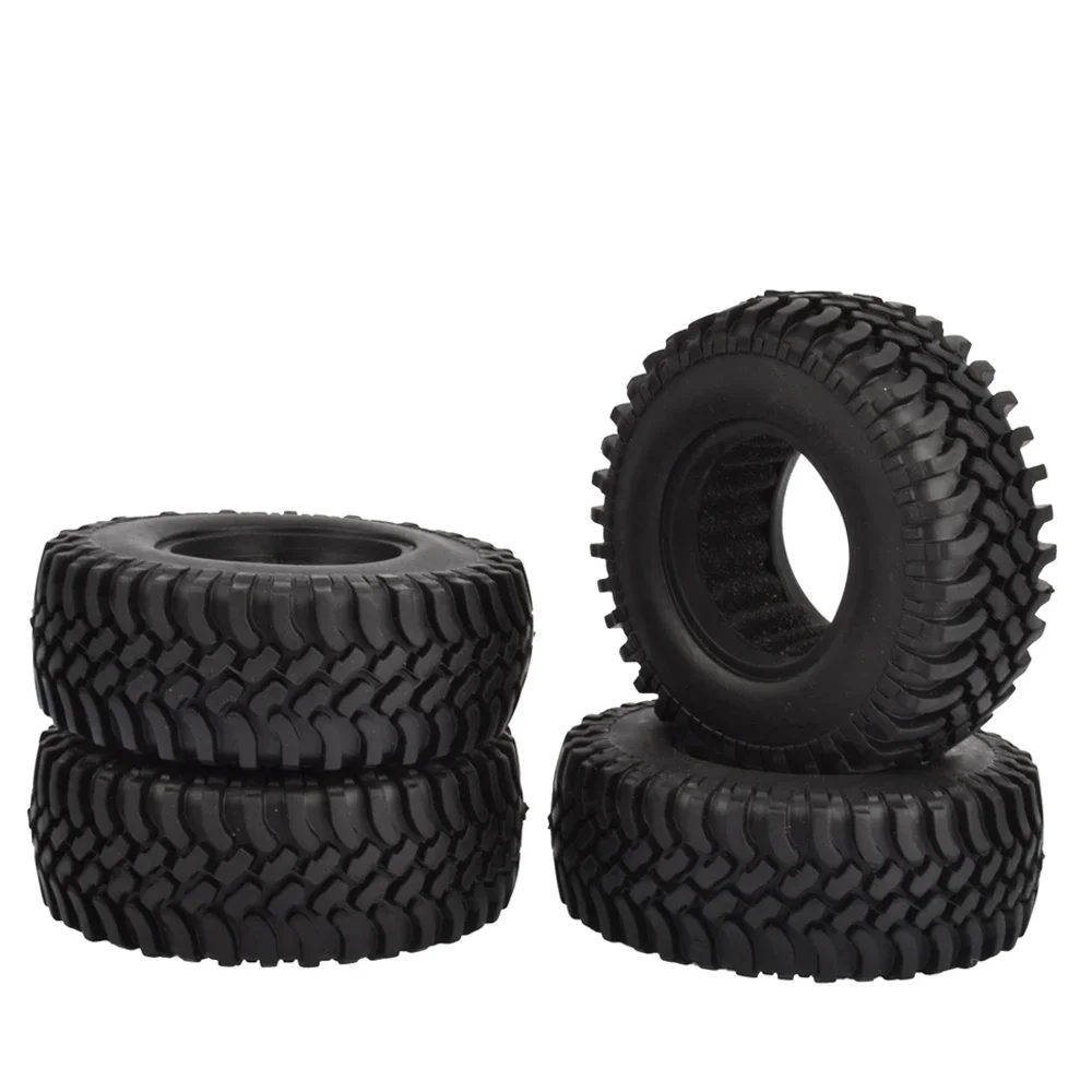 

4PCS 100mm 1.9 inch Rubber Tires With Foam Inserts for 1:10 RC Rock Crawler Axial SCX10 D90 D110 Tamiya CC01 1.9 Inch Tyres