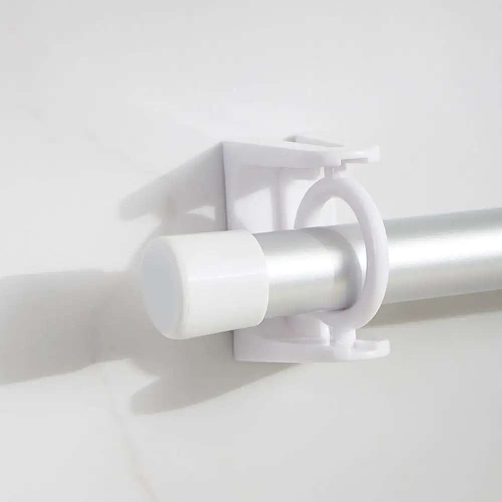 Description Picture 6 of item4Pcs Household Adjustable Clamp Hooks Triangle Ring Curtain Rod Holder Hooks Clothes Rail Bracket