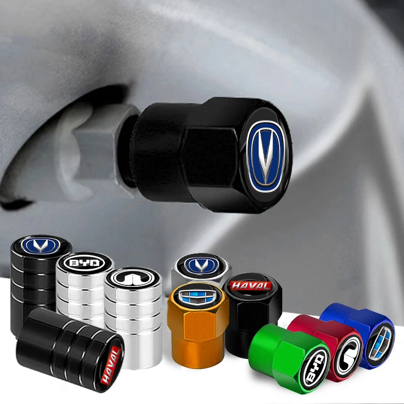 4Pcs Car Styling Metal Wheel Tire Valve Caps Stem Case For Alfa Romeo