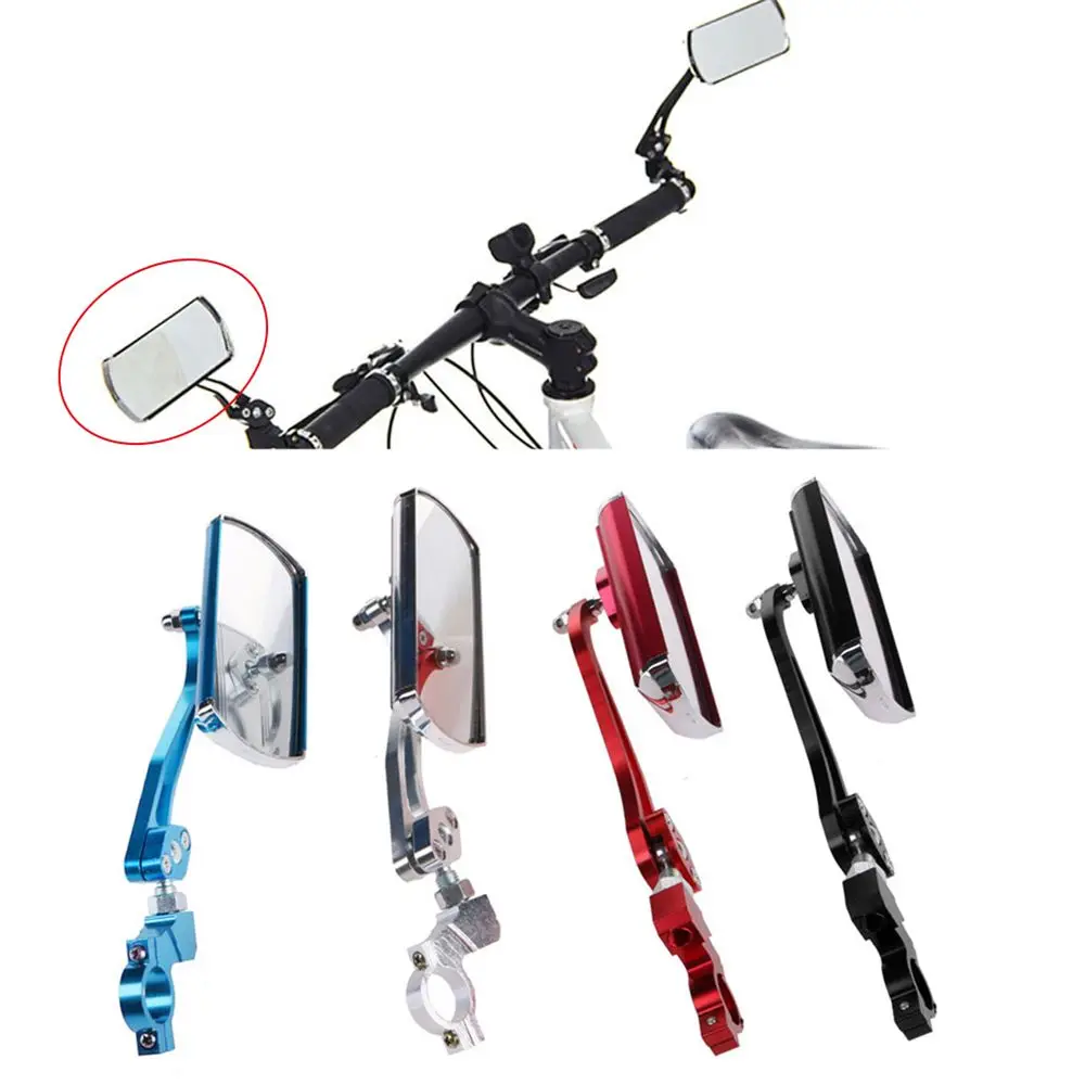 360 °   안전한 야외 후방 보기 알루미늄 합금 자전거 거울 MTB 자전거 후방 거울 오토바이 핸들바 거울