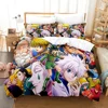 New Hunter X Hunter Bedding Set Single Twin Full Queen King Size Bed Linen Set Aldult Kids Home Decor Duvet Cover Gift Blanket 2
