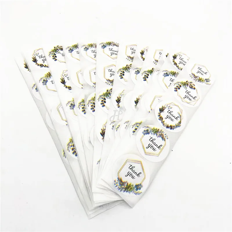 100PCS "Thank You for Your Order" Sticker Labels Wedding Birthday Party Stickers Gift Box Packaging Seals Sticker Self-adhesive