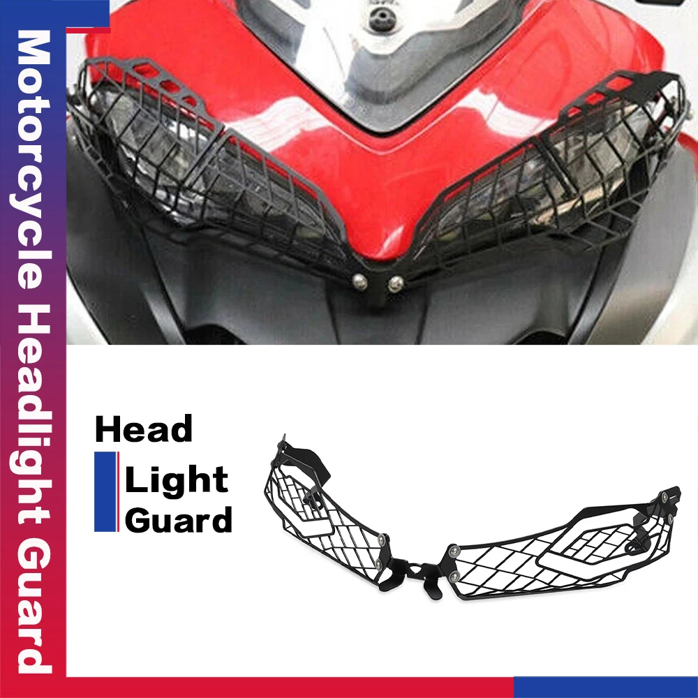 

2023 Motorcycle Parts Front Headlight Protector Cover Grill Head Light Protection Guard For Ducati MULTISTRADA 950 1200 1260 S