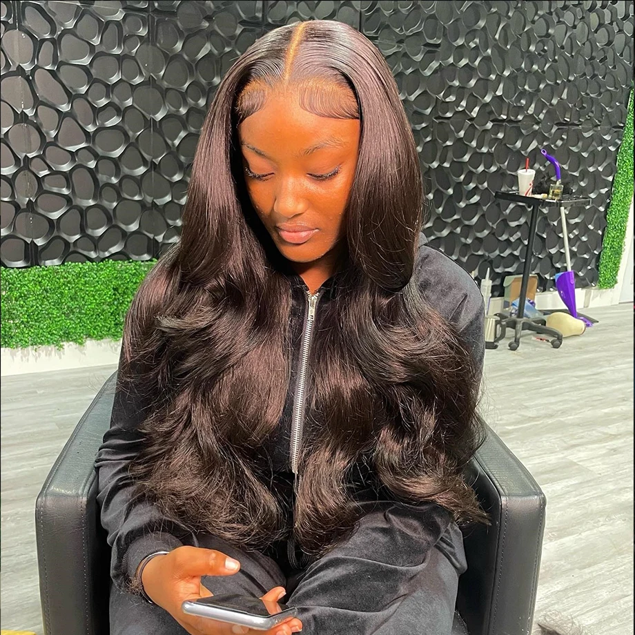 

13x4 13x6 HD Transparent Lace Front Human Hair Wigs 30 Inch Brazilian Remy Water Wave Body Wave Lace Frontal Wig For Women