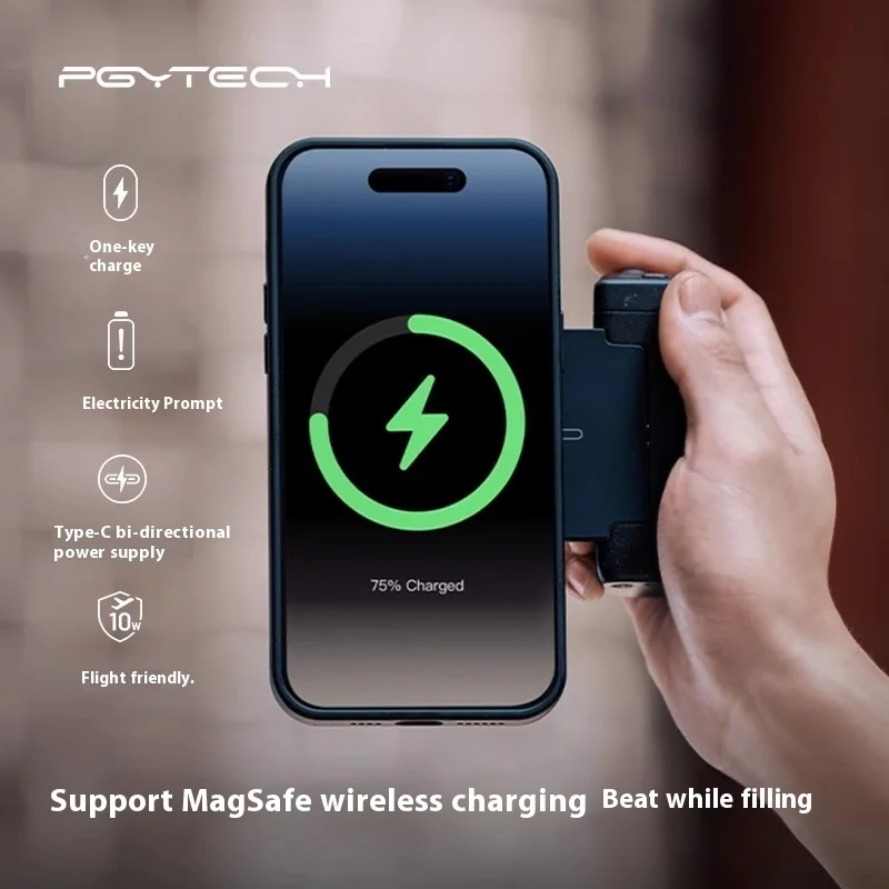 Pgytech Magcam Mobile Camera Controller Magnetic Bracket Fill Light Charging Handle Bluetooth Remote Control Shooting Customized smartphone shooting holder phone camera shutter grip