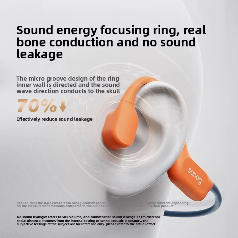 Sanag B77S IPX8 سماعات السباحة التوصيل العظام سماع...