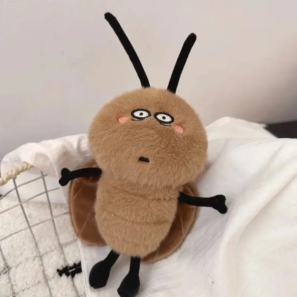 Creative Cockroach Doll Plush Toys Cute Plush Cockroaches Toys Funny Plush Toy Home Decoration Bag Pendant Nice Gift