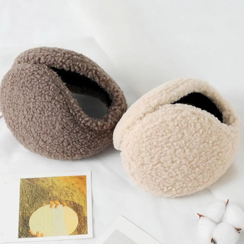 Wool Earmuffs Winter Warm Plush Earmuffs main image 1