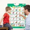 9PCS/Set English Talking Poster Alphabet Numbers Fruits Animals Electronic Interactive Wall Chart for Kids Early Educational Toy 3
