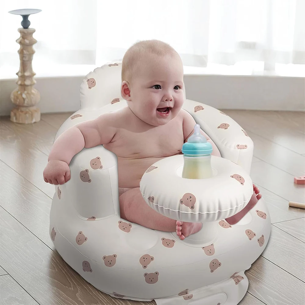 8-36 Months Baby Seat Multifunctional Inflatable Seat Bathroom Sofa Baby Eating Chair Feeding Bathing Stool Toddler Chair
