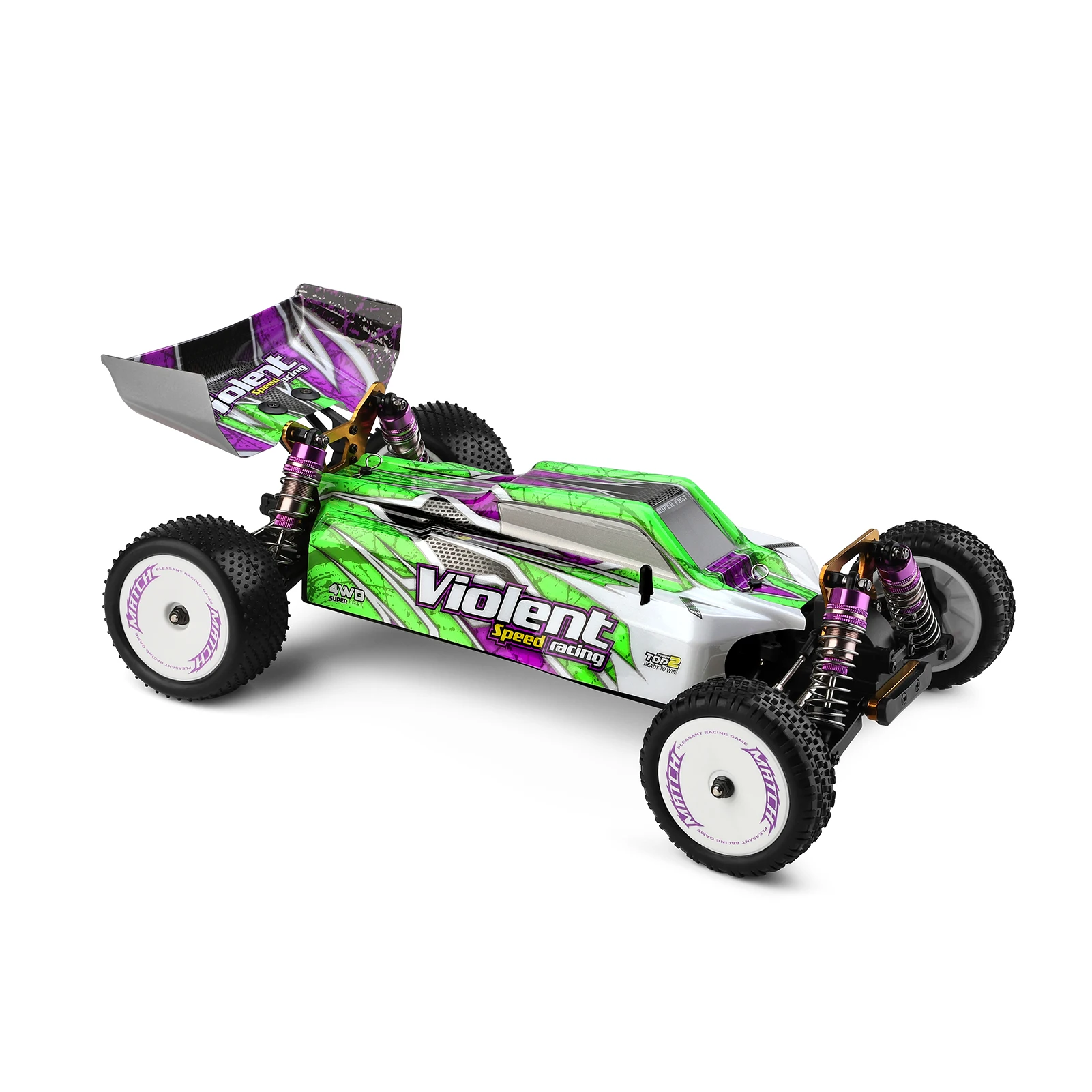 WLtoys 104002 Rc Car Competition Brushless 60KM/H 1/10 2.4GHz 4WD Metal Chassis Electric High Speed Drift Car Remote Control 3