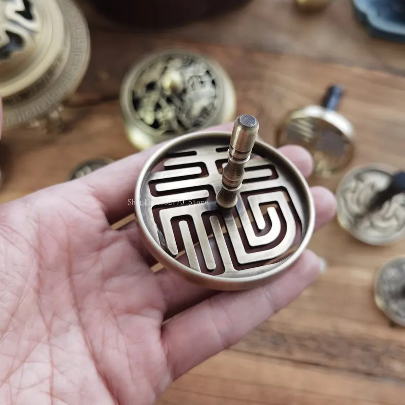 Incense Seal Tools Retro Pure Copper Incense Starter Set Incense Seal Burner Utensils DIY Household Indoor Seal Hit Tuo