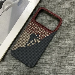 Enhanced Carbon Fiber Grain Protective Back Cover - Poco F8 Pro (Red)