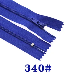 Variety Pack of Nylon Coil Zippers - 10 - Piece Set, Assorted Sizes and Colors for Tailoring and Crafting (Cobalt blue)
