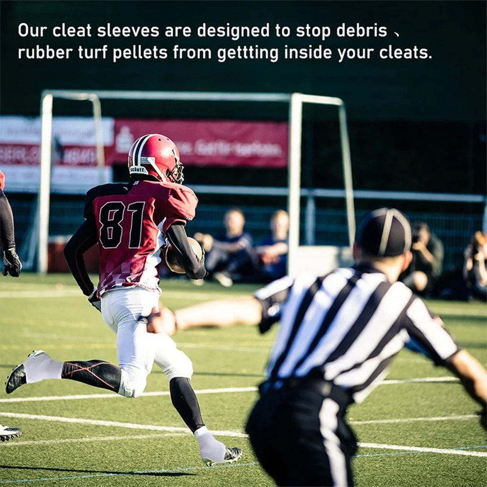 Football Spats Cleat Covers Seamless Elastic Football Spats Cleats Covers For Soccer Field Hockey Football Baseball Wholesale
