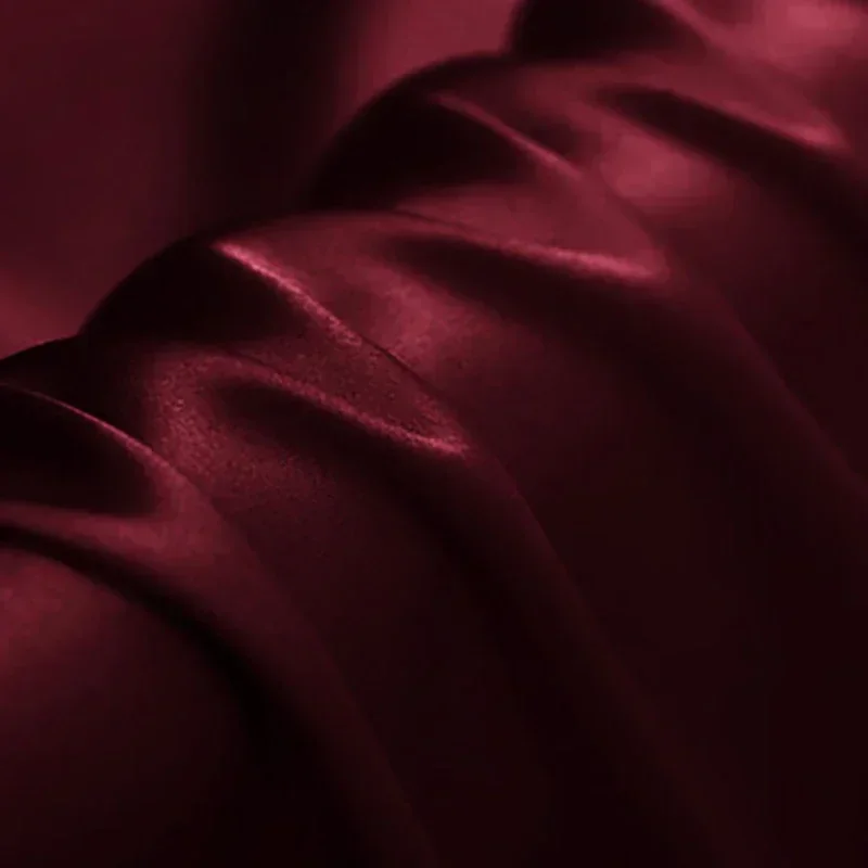 100% Mulberry Pure Silk Crepe Satin Plain Fabric Dress Cheongsam Cloth Design DIY Sewing 22Momme Sale sewing fabric