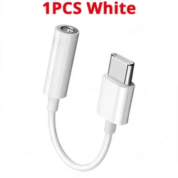 Premium Type C to 3.5mm Aux Audio Adapter (White)