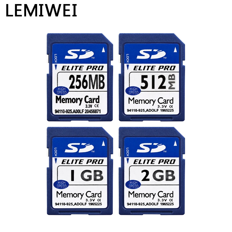 Originele Lemiwei Sd Kaart Elite Pro Hoge Snelheid 128Mb 256Mb 512Mb 1Gb 2Gb Blauw UHS-1 C10 Duurzame Geheugenkaart Voor Het Testen Van Desktop