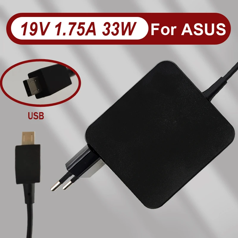 

19V 1.75A 33W Micro-USB AC Adapter Power Supply Laptop Charger For Asus ADP-33AW A EXA1206UH X205 X205T X205TA C201 C201P C201PA