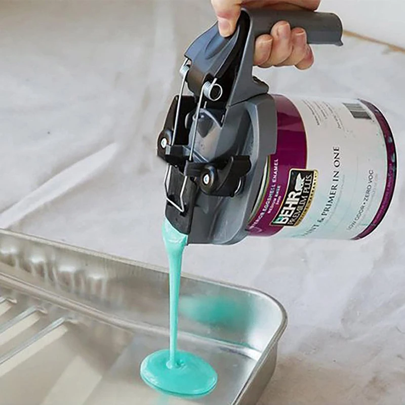 Mess-Free Mixing Mate Paint Can Lid with Built-In Agitator and Handle