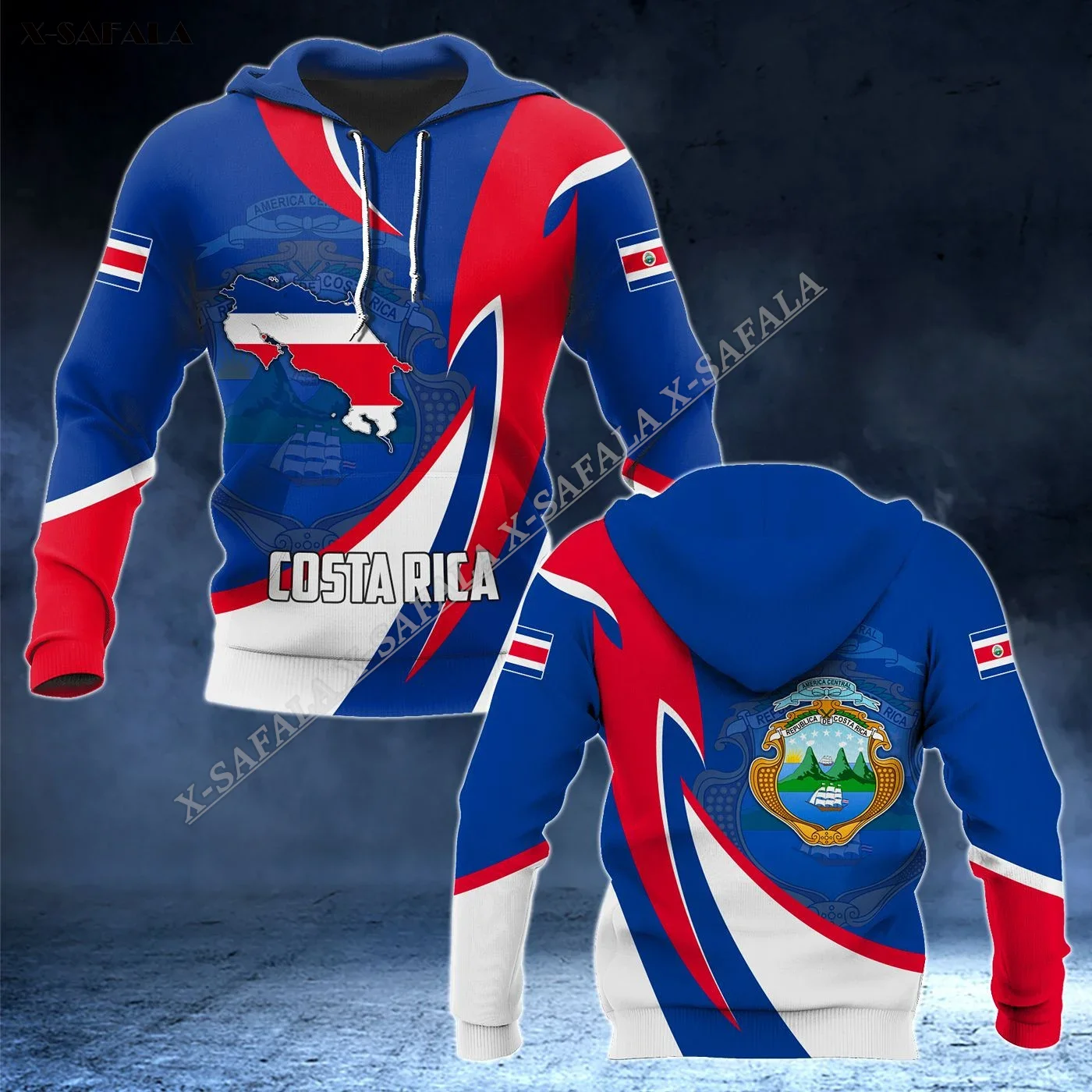 

Custom Name Proud Costa Rica Flag Coat Of Arms Tattoo 3D Print Hoodie Men Pullover Outwear Jersey Jumper Hooded Sporty