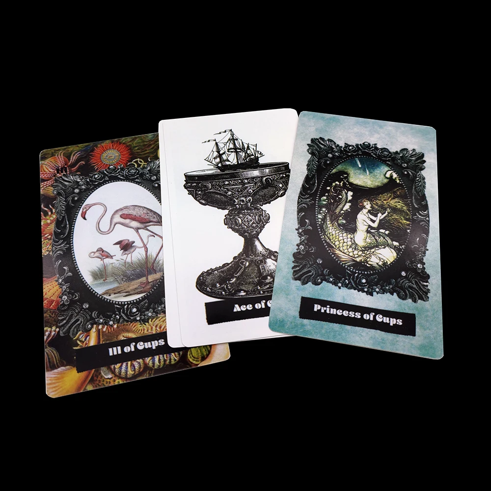 12CM×7CM The Sea Witch Tarot A complete set of 78 tarot cards fortune teller The World of Art and Magic 2