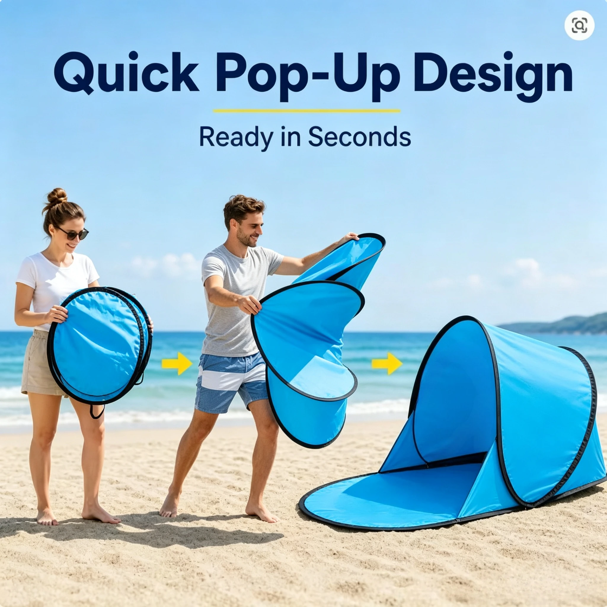  slider image of Pop Up Beach Tent