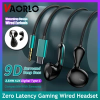 Wired Earphone 3.5mm AUX/Type C HiFi Surround Heavy Bass With MIC In-Ear Game Music Headsets For Samsung Huawei Xiaomi iPad PC 1