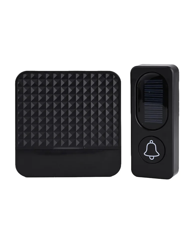 Solar Music Doorbell Solar Powered Wireless Smart Doorbell Long Distance Villa Music Home Improvement Hardware