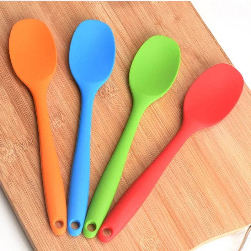 210mm Universal Flexible Heat Resistant Silicone Spoon Scraper Spatula for Kitchen Utensil kitchenware accessories
