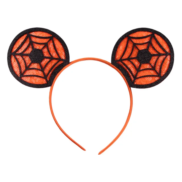 Disney Mickey Stitch Frozen Ears Headband Sequins Hair Bows Charactor Cosplay Party Headwear Kids Festival Hair Accessory Gifts 5