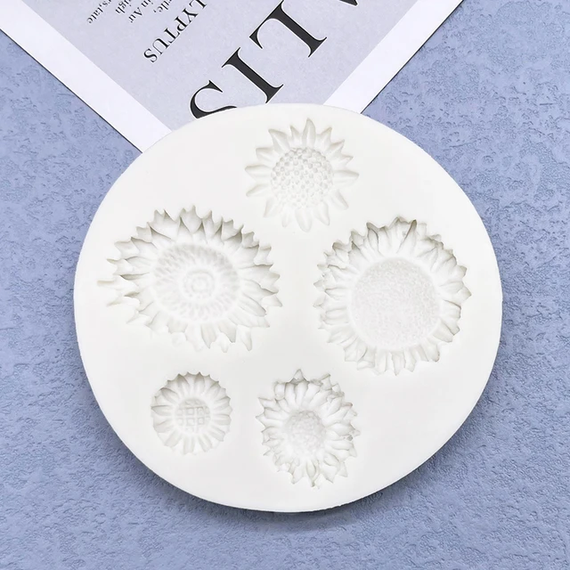 Daisy Napraforgó Virág Szilikon Cukrász Penész Gyanta Szerszámok Csokoládé Cupcake Sütés Fondant Sütemény Díszítő - Image 5