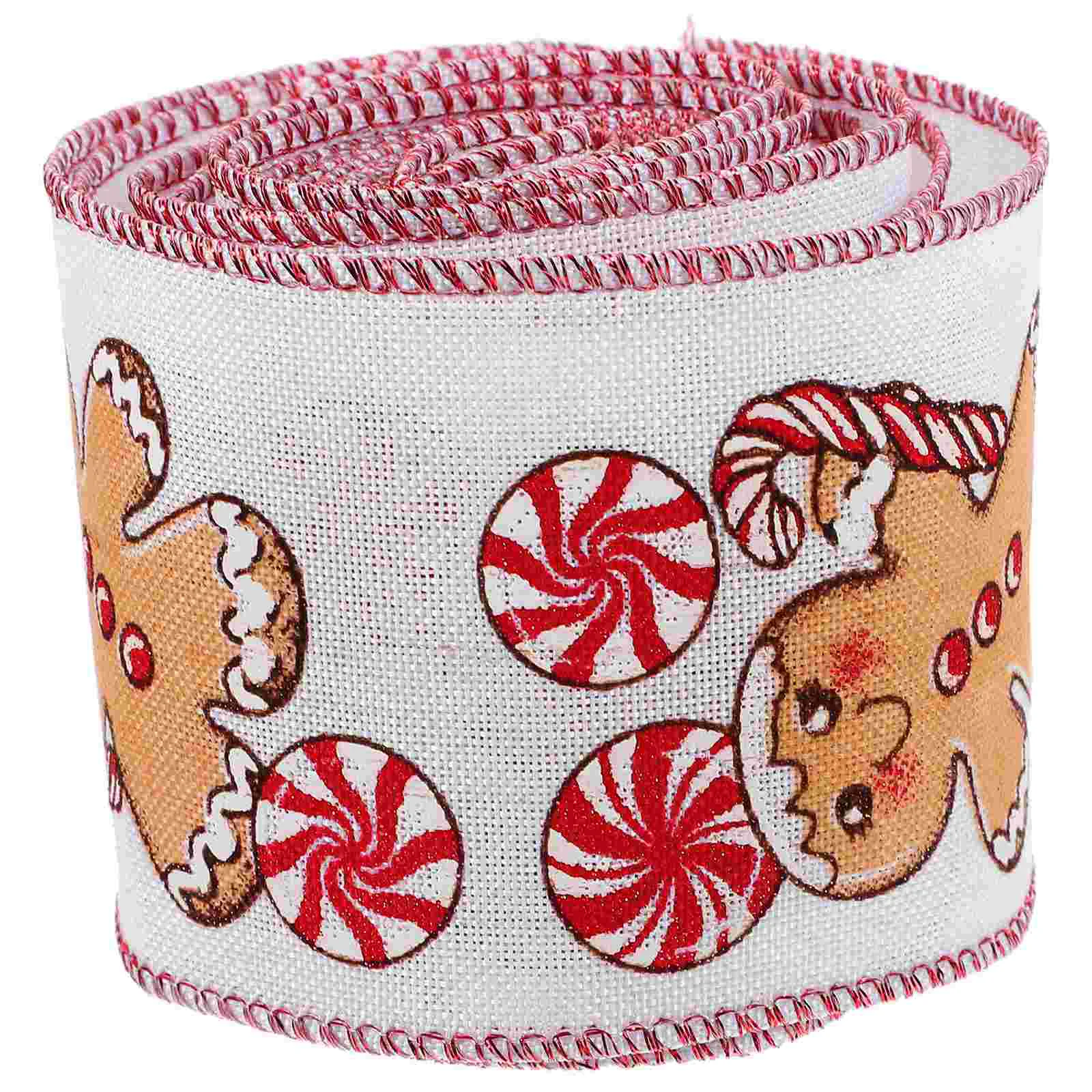 

Craft Xmas Linen Ribbon Christmas Crafts Making Ribbon Wrapping Ribbon Party Christmas Decoration Snowflake Plaid Ribbon