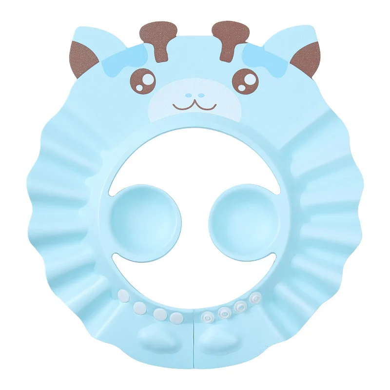 Cartoon Baby Bath Accessories Adjustable Hats Protect Ears Shower Cap Caps Shampoo Shampoo Hat for Newborns Children Kids Child
