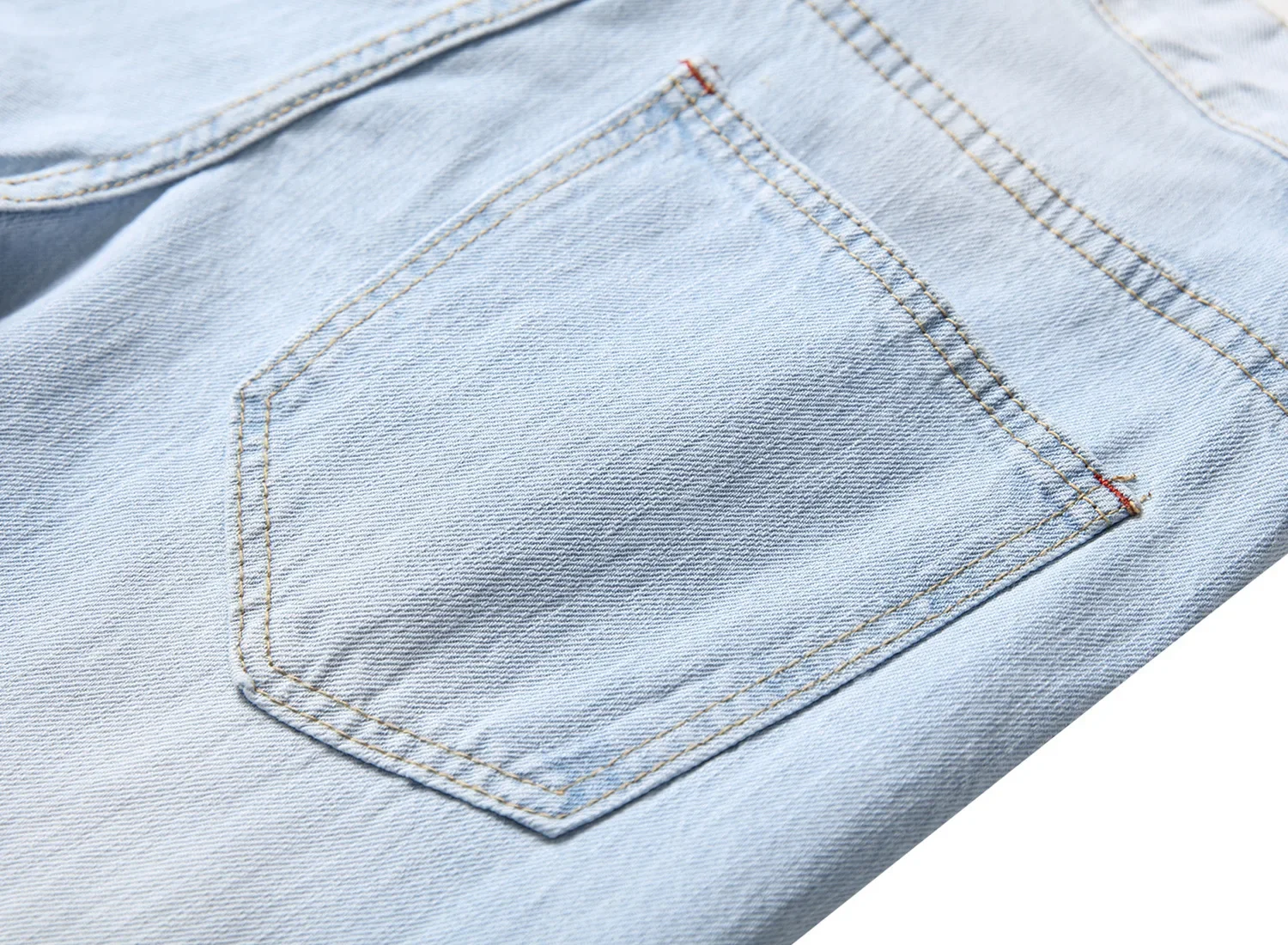 PlatiNum Light Blue Denim Jeans Detail 5