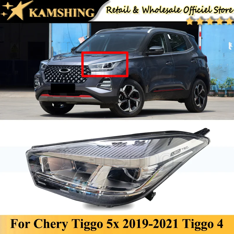 

Kamshing LED For Chery Tiggo 5x 2019-2021 Tiggo 4 headlight Front bumper head light lamp head lamp light headlamp