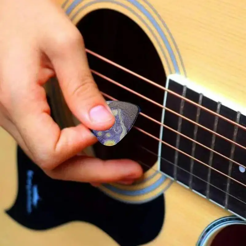 thumbnail image 2 of 3pcs Blue Celluloid Guitar Picks Different Thicknesses For Guitar Bass Ukulele 2 of 9
