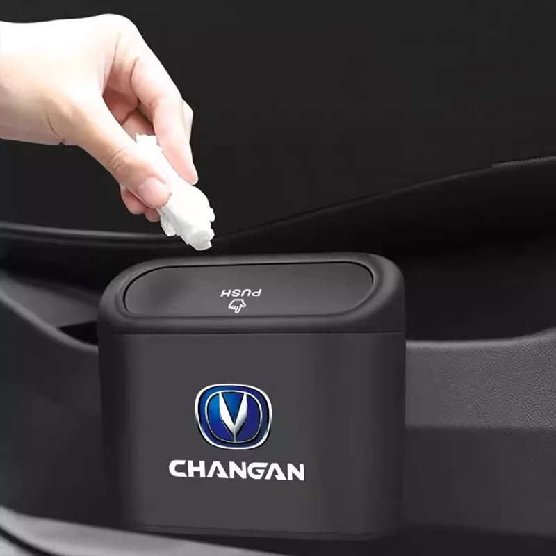 Automotive Garbage Storage Box Trash Can With Lid For CHANGAN CS55PLUS CS75PLUS CS95PLUS Uni-k Uni-t Uni-v Car Accessories
